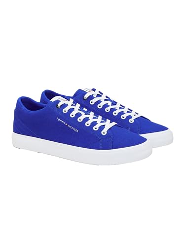 Tommy Hilfiger Herren Vulcanized Sneaker Core Low Canvas Schuhe, Blau (Ultra Blue), 40 von Tommy Hilfiger