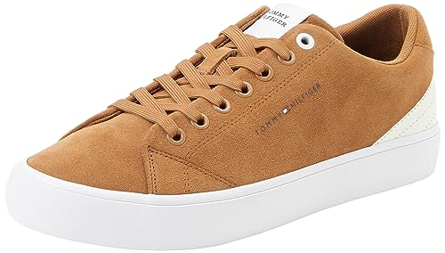 Tommy Hilfiger Herren Vulcanized Sneaker Core Low Suede Schuhe, Braun (Desert Khaki), 40 von Tommy Hilfiger