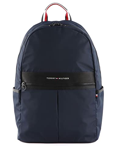 Tommy Hilfiger Herren TH Horizon Backpack AM0AM10266 Rucksäcke, Blau (Space Blue) von Tommy Hilfiger