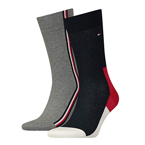 Tommy Hilfiger Herren Th Men Iconic Hidden 2p Socken, Mehrfarbig (Tommy Original 085), 43-46 EU von Tommy Hilfiger