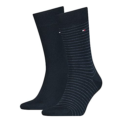Tommy Hilfiger Herren Socken TH MEN RUGBY, 2er Pack, Gr. 43/46, Blau (jeans 356) von Tommy Hilfiger