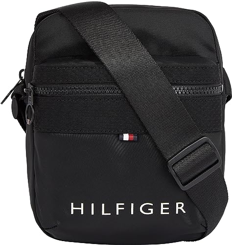 Tommy Hilfiger Herren Umhängetasche Skyline Reporter Klein, Schwarz (Black), Onesize von Tommy Hilfiger