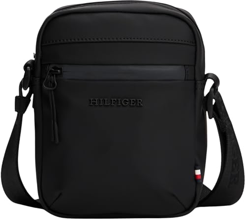 Tommy Hilfiger Herren Crossbody Bag Tasche Mini Reporter Klein, Schwarz (Black), Einheitsgröße von Tommy Hilfiger