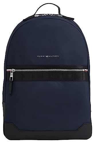 Tommy Hilfiger Herren Rucksack Elevated Nylon Handgepäck, Blau (Space Blue), Onesize von Tommy Hilfiger