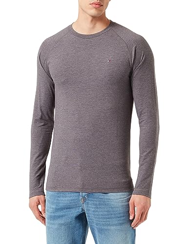 Tommy Hilfiger Herren Thermal Ls UM0UM03058 Langarm T-Shirts, Grau (Dark Grey Ht), L von Tommy Hilfiger