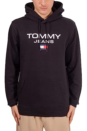 Tommy Hilfiger Herren Tommy Jeans REG Entry Sweatshirt, schwarzes, M von Tommy Hilfiger