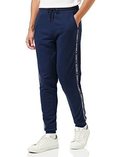 Tommy Hilfiger Herren Jogginghose Sweatpants Lang, Blau (Navy Blazer), L von Tommy Hilfiger