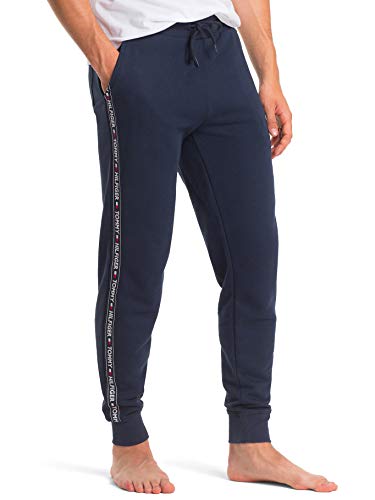 Tommy Hilfiger Herren Jogginghose Sweatpants Lang, Blau (Navy Blazer), M von Tommy Hilfiger