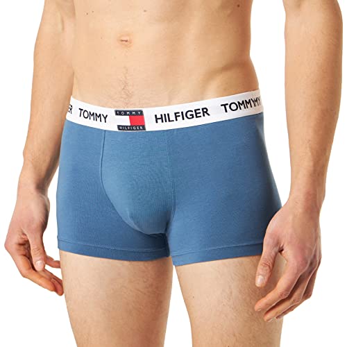 Tommy Hilfiger Herren Trunk 810 Retroshorts, Blue Coast, S von Tommy Hilfiger