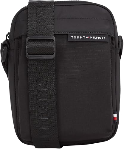 Tommy Hilfiger Herren Umhängetasche Element Repreve Mini Reporter Sportlich, Schwarz (Black), Einheitsgröße von Tommy Hilfiger