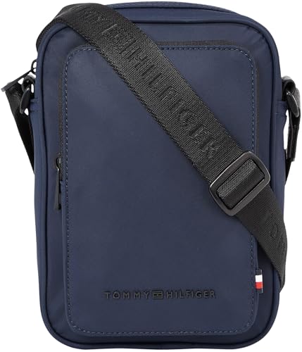 Tommy Hilfiger Herren Umhängetasche Repreve Mini Reporter Klein, Blau (Space Blue), Einheitsgröße von Tommy Hilfiger
