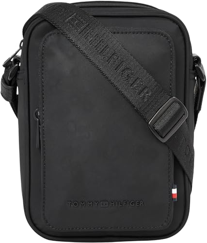 Tommy Hilfiger Herren Umhängetasche Repreve Mini Reporter Klein, Schwarz (Black), Einheitsgröße von Tommy Hilfiger