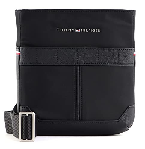 Tommy Hilfiger Herren Umhängetasche TH Elevated Nylon Mini Crossover Klein, Schwarz (Black), Einheitsgröße von Tommy Hilfiger