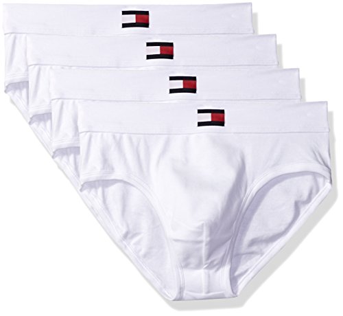 Tommy Hilfiger Herren Unterwäsche Multipack Cotton Classic Slip - Weiß - Large von Tommy Hilfiger