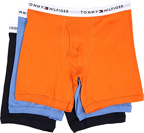 Tommy Hilfiger Herren Unterwäsche Multipack Cotton Classics Boxershorts Unterwsche, Tangerine, Medium (3er Pack) von Tommy Hilfiger
