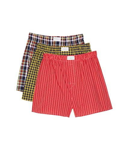Tommy Hilfiger Herren Unterwäsche Multipack Cotton Classics Woven Boxer, Forelle, Large von Tommy Hilfiger