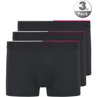 Tommy Hilfiger Herren Trunks Schwarz Mikrofaser unifarben von Tommy Hilfiger