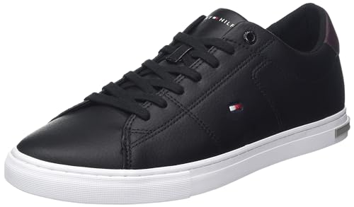 Tommy Hilfiger Herren Vulcanized Sneaker Essential Leather Detail Vulc Schuhe, Schwarz (Black), 43 EU Tommy Hilfiger Herren Vulcanized Sneaker Essential Leather Detail Vulc Schuhe, Schwarz (Black), 43 EU von Tommy Hilfiger