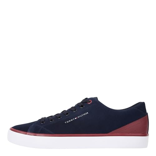 Tommy Hilfiger Herren Vulcanized Sneaker Core Low Suede Schuhe, Blau (Desert Sky), 41 von Tommy Hilfiger