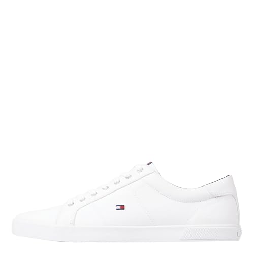 Tommy Hilfiger Herren Vulcanized Sneaker Iconic Long Lace Schuhe, Weiß (Triple White), 40 EU von Tommy Hilfiger