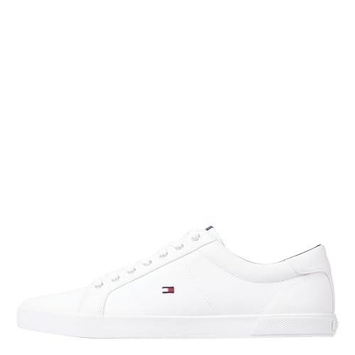 Tommy Hilfiger Herren Vulcanized Sneaker Iconic Long Lace Schuhe, Weiß (Triple White), 46 EU von Tommy Hilfiger