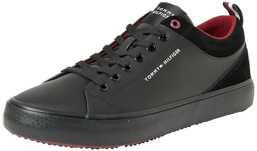 Tommy Hilfiger Herren Vulcanized Sneaker Schuhe, Schwarz (Black), 41 EU von Tommy Hilfiger