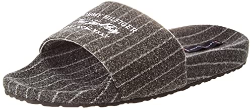 Tommy Hilfiger Herren Warm Felt Hilfiger Pool Slide Sneaker, Dark Ash, 40 EU Tommy Hilfiger Herren Warm Felt Hilfiger Pool Slide Sneaker, Dark Ash, 40 EU von Tommy Hilfiger