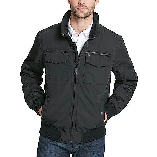 Tommy Hilfigier Herren Wasserabweisende (Standard und Big & Tall) Performance Bomberjacke, Schwarz, 5XL Größen von Tommy Hilfigier