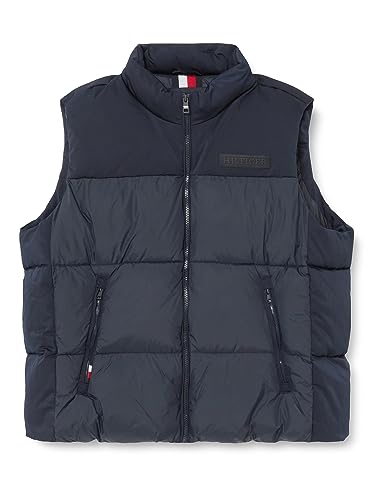 Tommy Hilfiger Herren Weste Steppweste, Blau (Desert Sky), M von Tommy Hilfiger