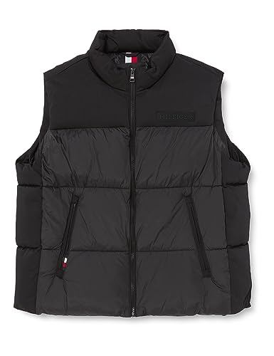 Tommy Hilfiger Herren Weste Steppweste, Schwarz (Black), XS von Tommy Hilfiger