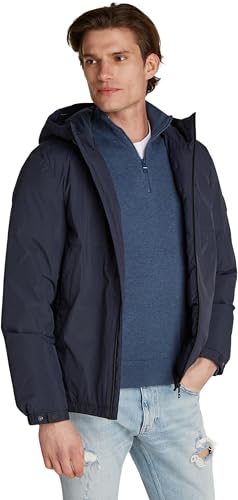 Tommy Hilfiger Herren Windbreaker Jacke Portland Mix Übergangsjacke, Blau (Desert Sky), L von Tommy Hilfiger