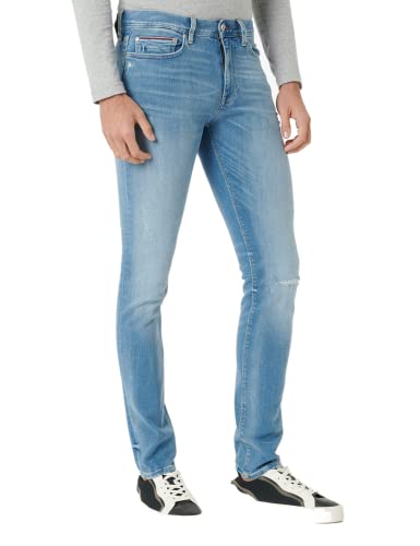Tommy Hilfiger Herren XTR Slim Layton PSTR 6YRS MW0MW28630 Jeanshosen, Denim (Six Years Aged), 32W / 30L von Tommy Hilfiger