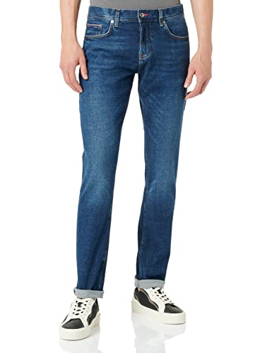 Tommy Hilfiger Herren Xtra Slim Layton Pstr Crane Blue Slim Fit Jeans, Blau (Crane Blue 1Bo), W36/L34 von Tommy Hilfiger