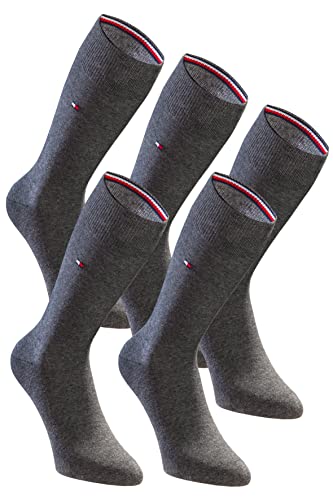 Tommy Hilfiger Herrensocken 5-Paar Pack Classic Casual Business Socken - anthrazite - 43-46 von Tommy Hilfiger