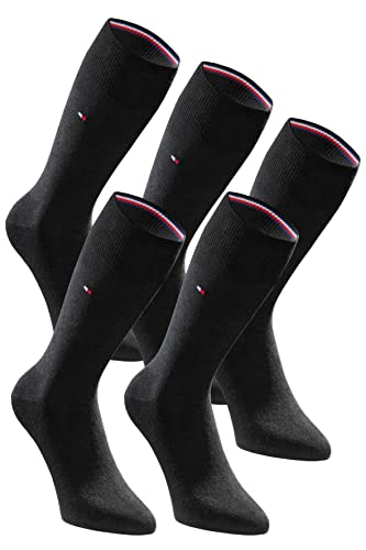 Tommy Hilfiger Herrensocken 5-Paar Pack Classic Casual Business Socken - schwarz - 39-42 von Tommy Hilfiger