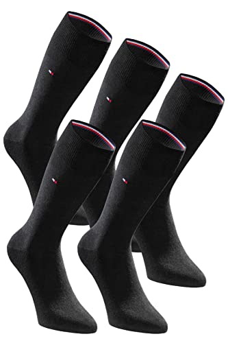 Tommy Hilfiger Herrensocken 5-Paar Pack Classic Casual Business Socken - schwarz - 43-46 von Tommy Hilfiger