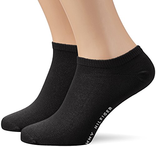 Tommy Hilfiger Herrensocken Sneaker kurze Socken. 6 Paar schwarze oder weiße (47/49, schwarz) von Tommy Hilfiger