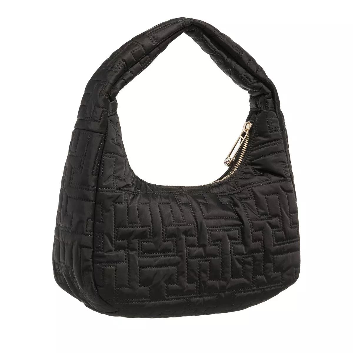 Tommy Hilfiger Hobo Bag - Th Chic Nylon Shoulder Bag - Gr. unisize - in Schwarz - für Damen von Tommy Hilfiger