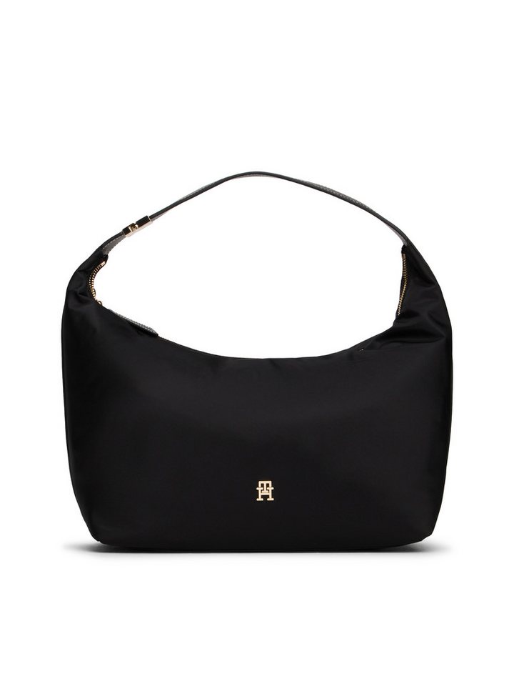 Tommy Hilfiger Hobo TH GO HOBO NYLON, Damen Abendtasche, Tragetasche mit goldfarbenen Details von Tommy Hilfiger