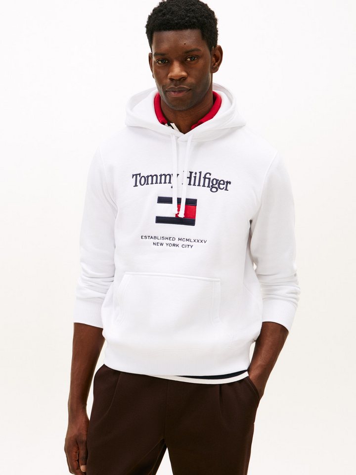 Tommy Hilfiger Hoodie TOMMY EMBRO FLAG normale Passform, Stickerei von Tommy Hilfiger