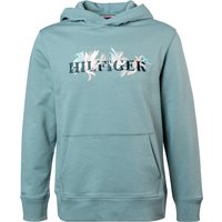 Tommy Hilfiger Herren Hoodie blau Baumwolle Logo und Motiv von Tommy Hilfiger