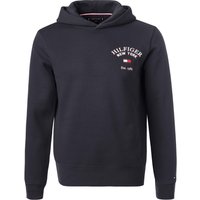 Tommy Hilfiger Herren Hoodie blau Baumwolle unifarben von Tommy Hilfiger