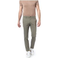 Tommy Hilfiger Herren Chino grün Baumwolle gemustert Slim Fit von Tommy Hilfiger