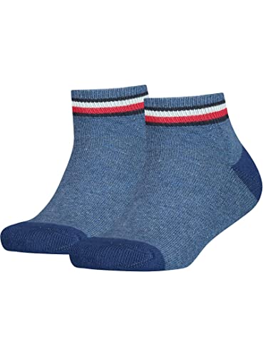 Tommy Hilfiger Iconic Kids' Sports Quarter (2 pack) Socks, jeans, 35/38 (2er Pack) von Tommy Hilfiger