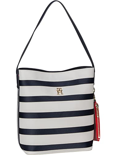 Tommy Hilfiger Iconic Tommy Bucket Bag Stripes Breton Stripe Mix von Tommy Hilfiger