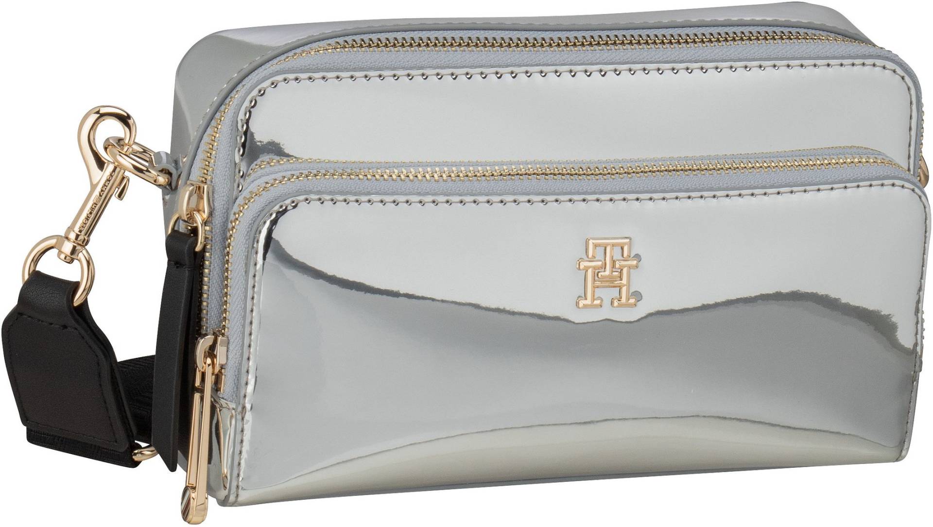 Tommy Hilfiger Iconic Tommy Camera Bag Metal FA23  in Silber (2 Liter), Umhängetasche von Tommy Hilfiger