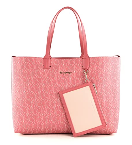 Tommy Hilfiger Iconic Tommy Tote Monogram Pink von Tommy Hilfiger