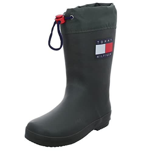 Tommy Hilfiger Igor Gummistiefel Synthetik uni igor schwarz gummi regen wasserdicht von Tommy Hilfiger