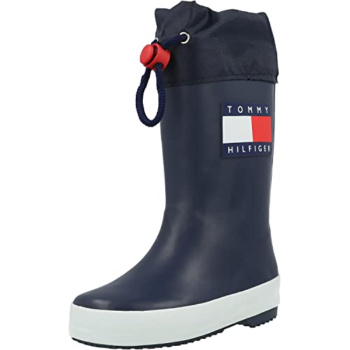 Tommy Hilfiger Igor Gummistiefel Synthetik uni igor schwarz gummi regen wasserdicht von Tommy Hilfiger