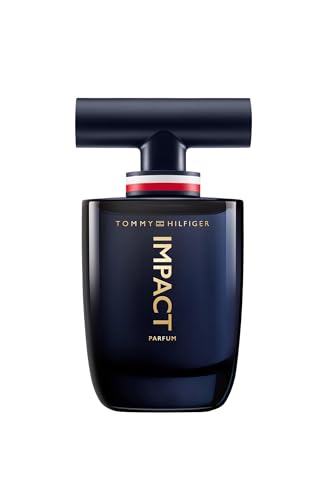 Tommy Hilfiger – Tommy Impact Parfum 100ml – Herren Parfüm – Holziger Amberduft – Holzige und bernsteinfarbene Noten – Intensiver blauer Glasflakon von Tommy Hilfiger